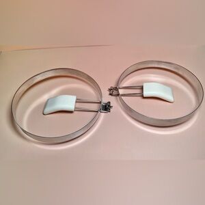 2 Round Shaped Fried Eggs Device Ring Circle Mold‎ Omelette Pancake Kitchen